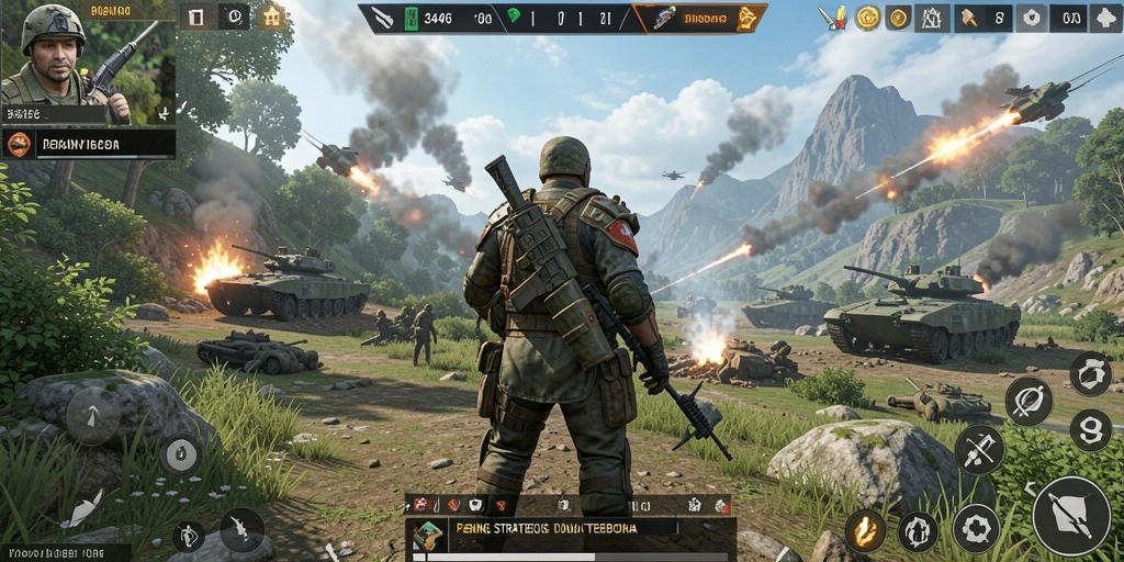 Gameplay seru dalam pertempuran TPS yang mendebarkan.