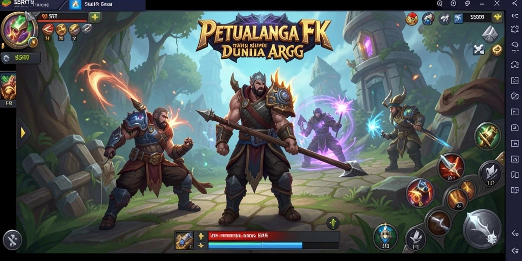 Gameplay seru dalam dunia fantasi ARPG 55RT.