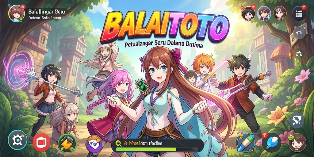 Tangkapan layar yang menampilkan aksi seru dalam game Anime.