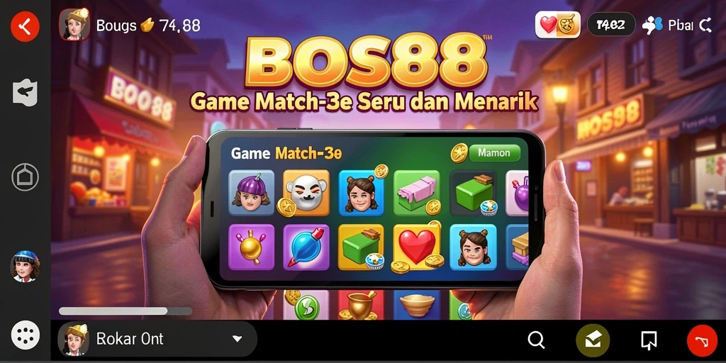 Tampilan gameplay BOS88 yang penuh warna dan menarik.