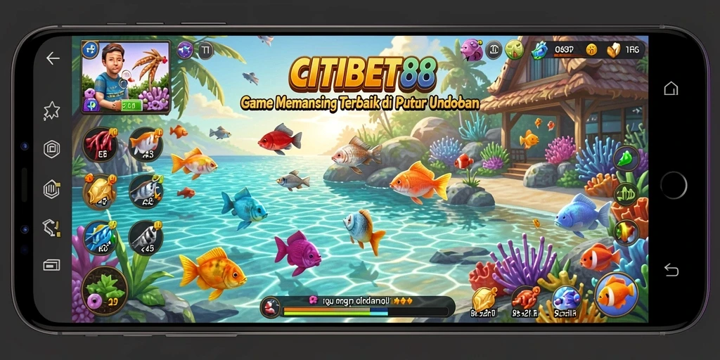 Tampilan gameplay memancing yang seru di CITIBET88.