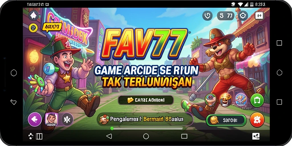 Gameplay seru dan menantang dari FAV77 di layar smartphone.