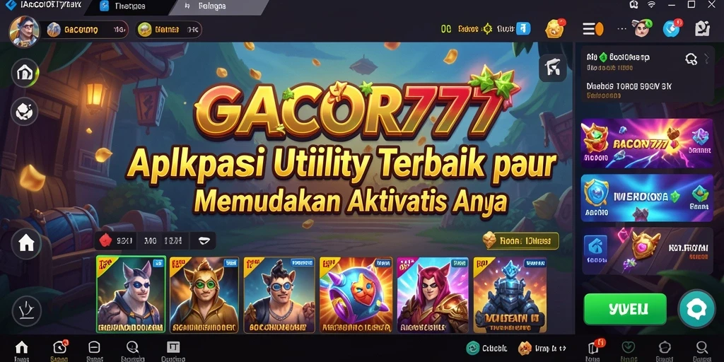 Tampilan antarmuka aplikasi GACOR777 yang intuitif dan mudah digunakan.