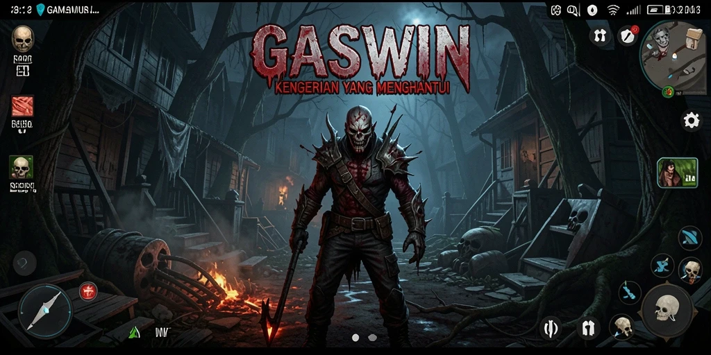 Gameplay GASWIN yang menyeramkan dan menegangkan.
