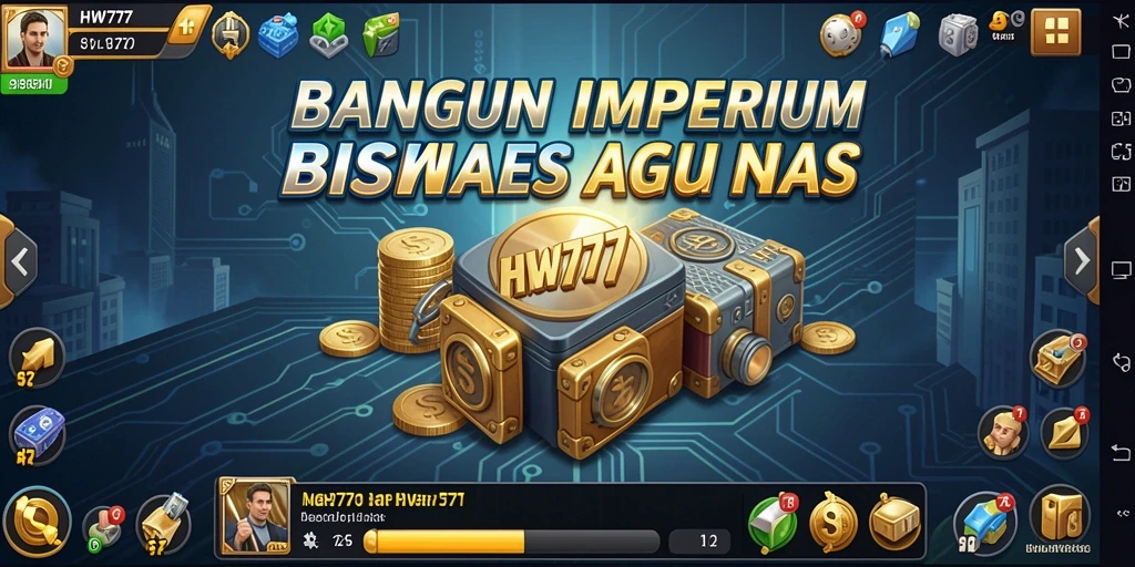 Tangkapan layar HW777 menunjukkan suasana dinamis dalam permainan Tycoon.