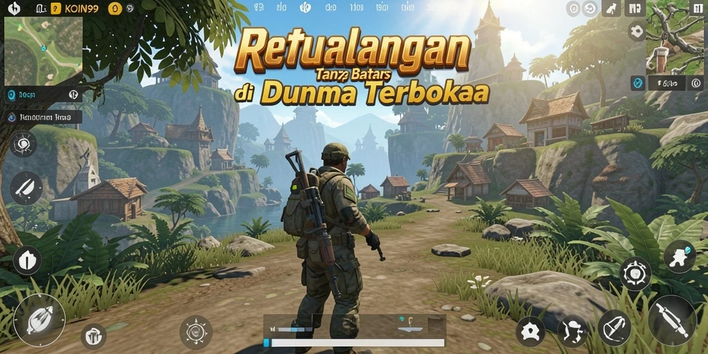 Gameplay KOIN99 yang menunjukkan eksplorasi dunia terbuka yang luas dan menarik.