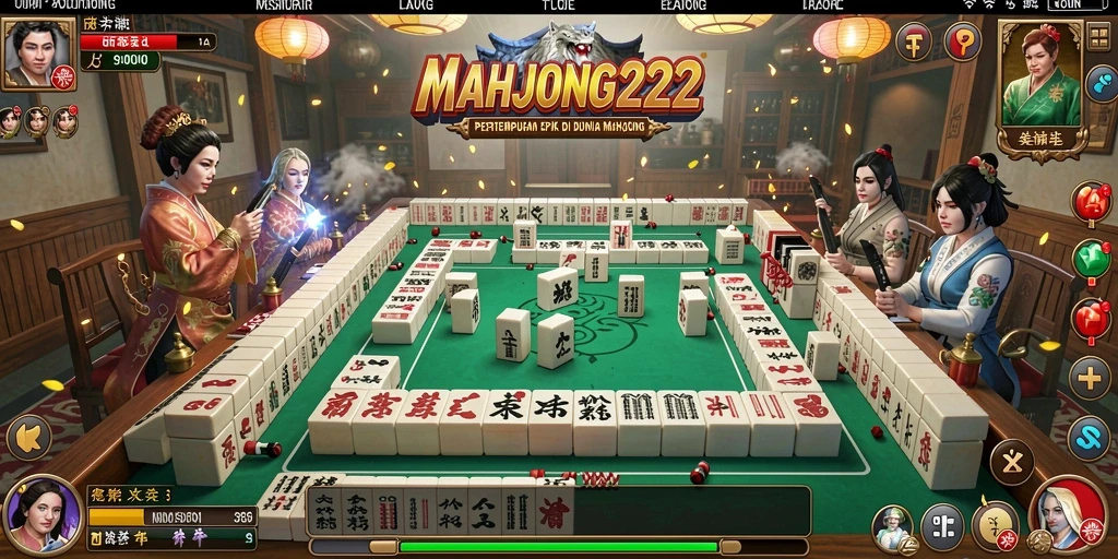 Tangkapan layar gameplay <strong>MAHJONG222</strong> yang menunjukkan aksi seru dalam pertempuran Battle Royale.