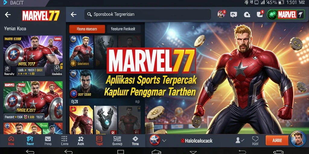 Tampilan gameplay Sportsbook yang mengasyikkan dan interaktif dari MARVEL77.