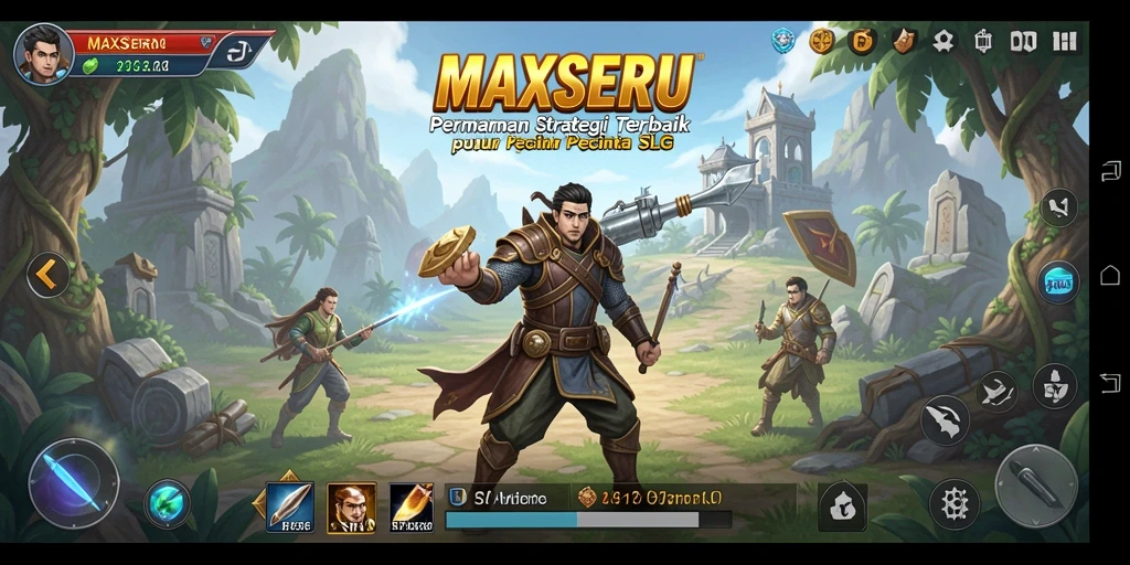 Tampilan gameplay seru dan menantang di MAXSERU.