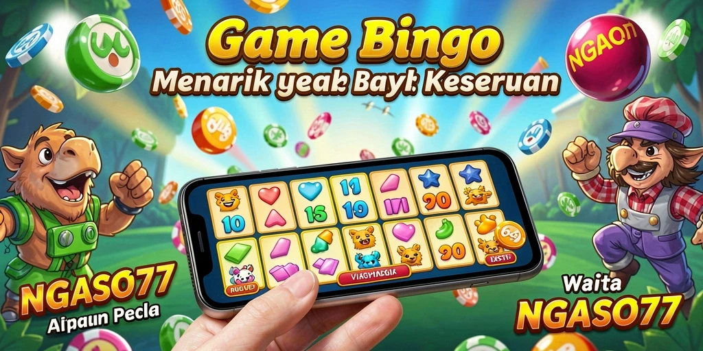 Tampilan gameplay menarik di NGASO77 yang penuh warna.