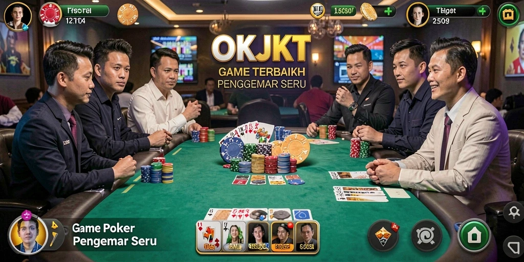 Tampilan gameplay seru di OKJKT dengan pemain aktif.