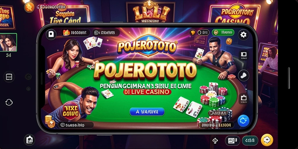 Tampilan gameplay Live Casino di POJEROTOTO yang menarik.