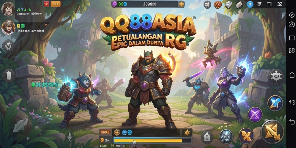 Tampilan gameplay <strong>QQ88ASIA</strong> yang menakjubkan dengan aksi RPG penuh adrenalin.