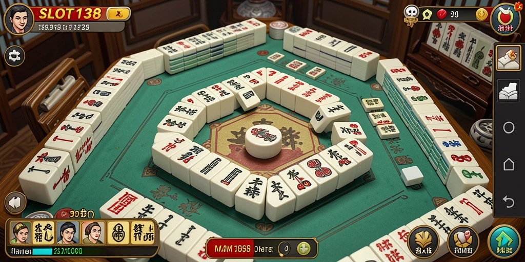 Tampilan gameplay Mahjong yang menawan di SLOT138.