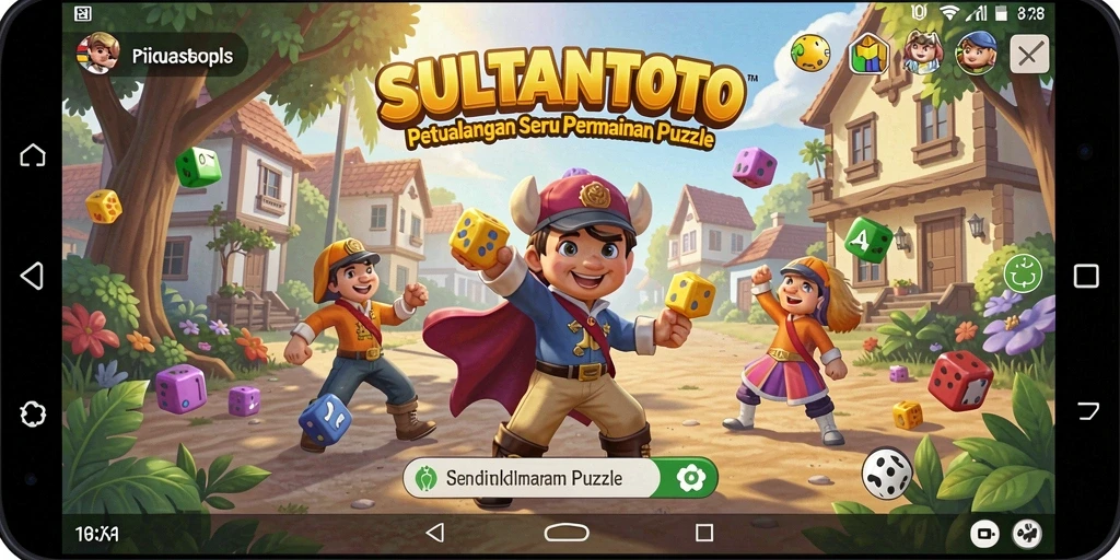Tampilan screenshot SULTANTOTO yang menampilkan gameplay puzzle yang menantang.