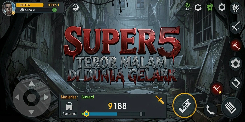 Gameplay seram SUPER5 yang menegangkan dan penuh tantangan.