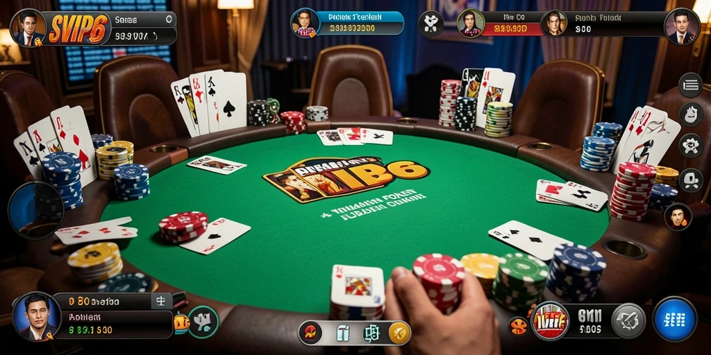 Tampilan menarik dan interaksi seru di SVIP6 Poker.