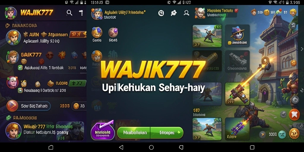 Tampilan utama WAJIK777 yang menampilkan fitur-fitur Utility.