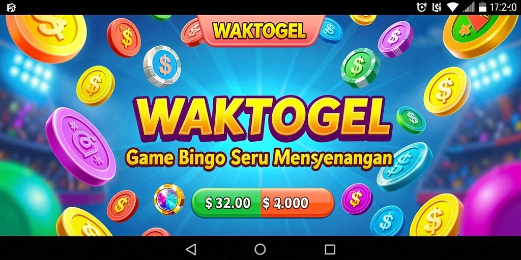 Screenshot gameplay WAKTOGEL yang menampilkan suasana Bingo yang seru.