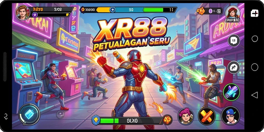 Tampilan screenshot XR88 yang menampilkan gameplay seru dan menantang di dunia Arcade.